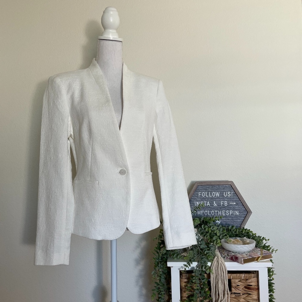 NWT Loft white blazer